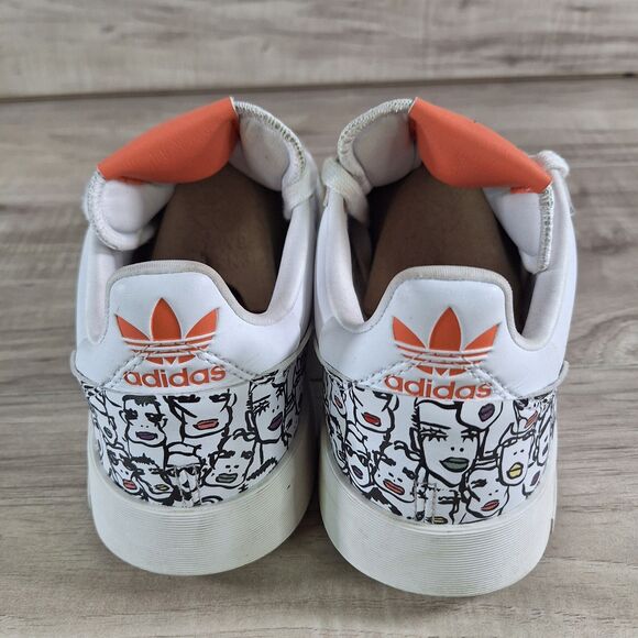 Adidas x Fiorucci Supercourt Semi Coral  ART EH1019 Sneakers Womens Size 9 shoes - Picture 6 of 10